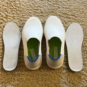 8.5 White Rothy’s City Slip on